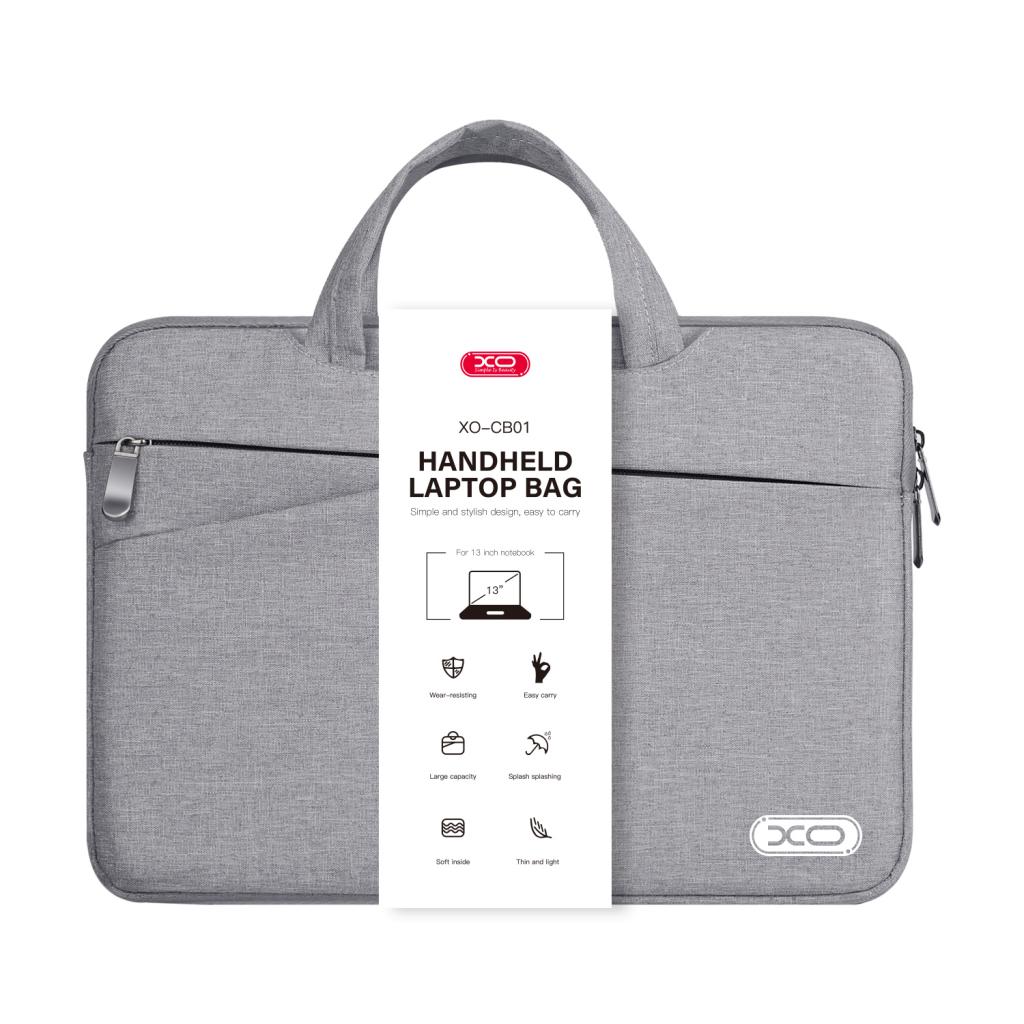XO CB01 Handheld Laptop Bag 13 inch Grey